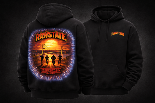 RAWSTATE® Stranger Kids Hoodie – Retro Sci-Fi trifft Luxury Streetwear